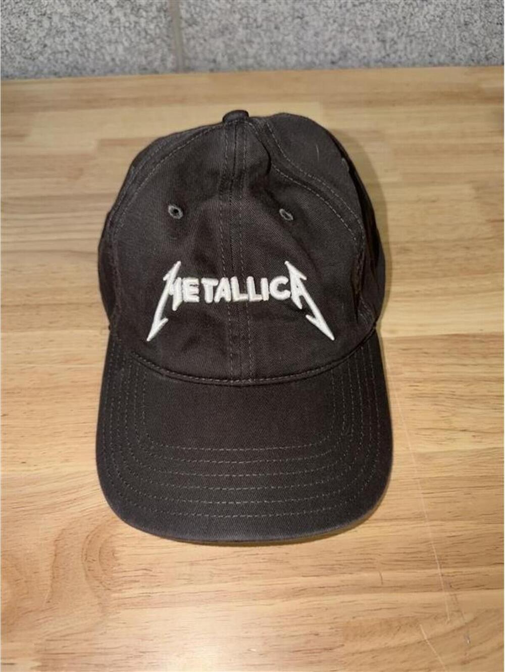 2010s Metallica Logo Hat Black Strapback Rock Band Cap OSFA
